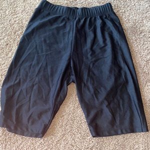 Long Black Biker Shorts
